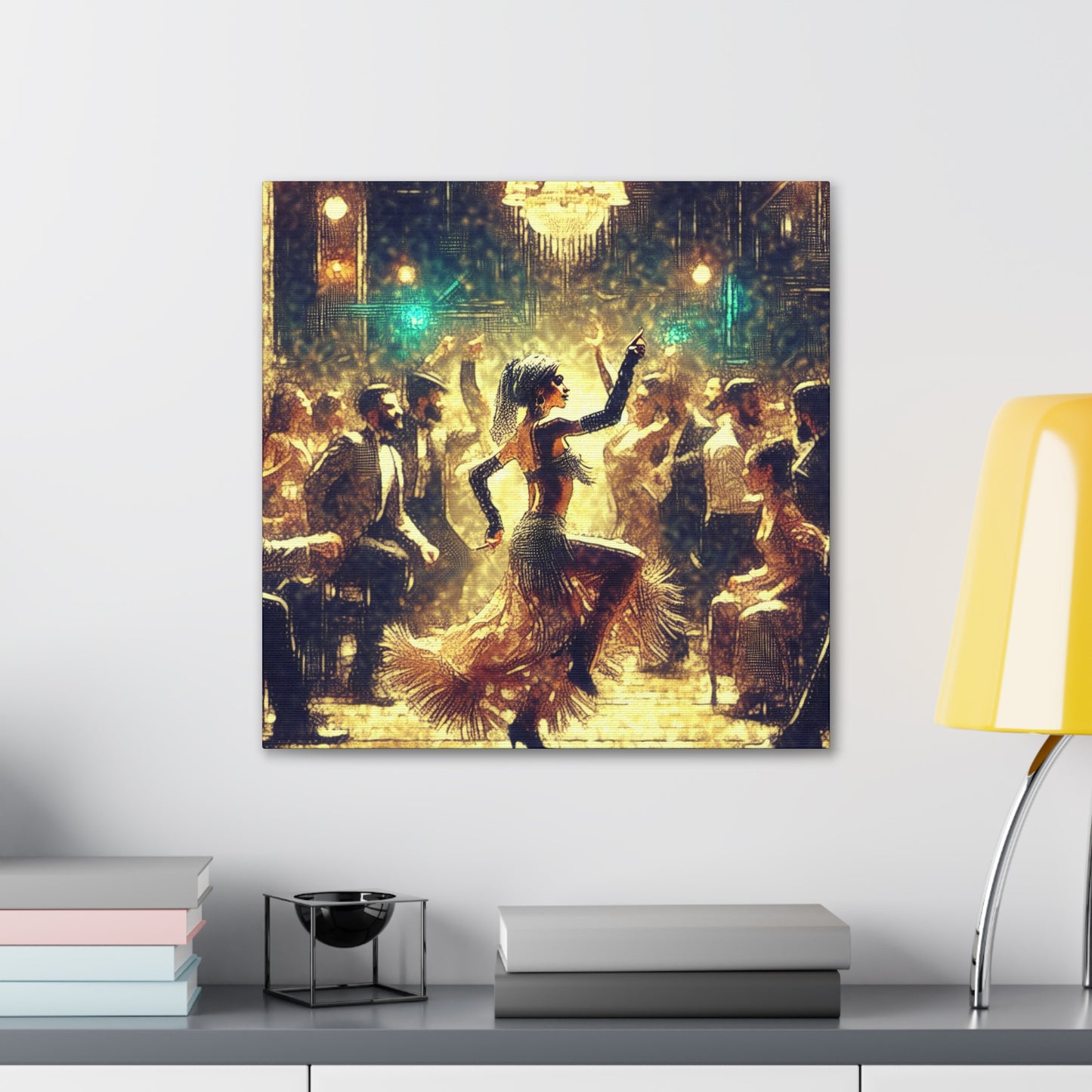 Whirling Elegance in Motion - Canvas