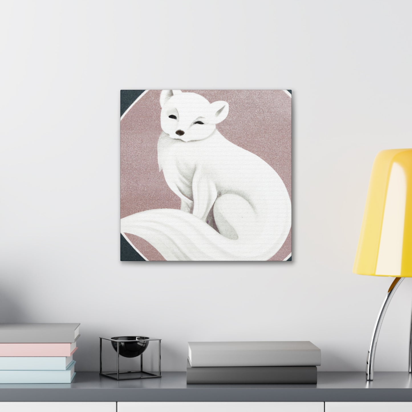 "Arctic Fox in Snow" - Canvas