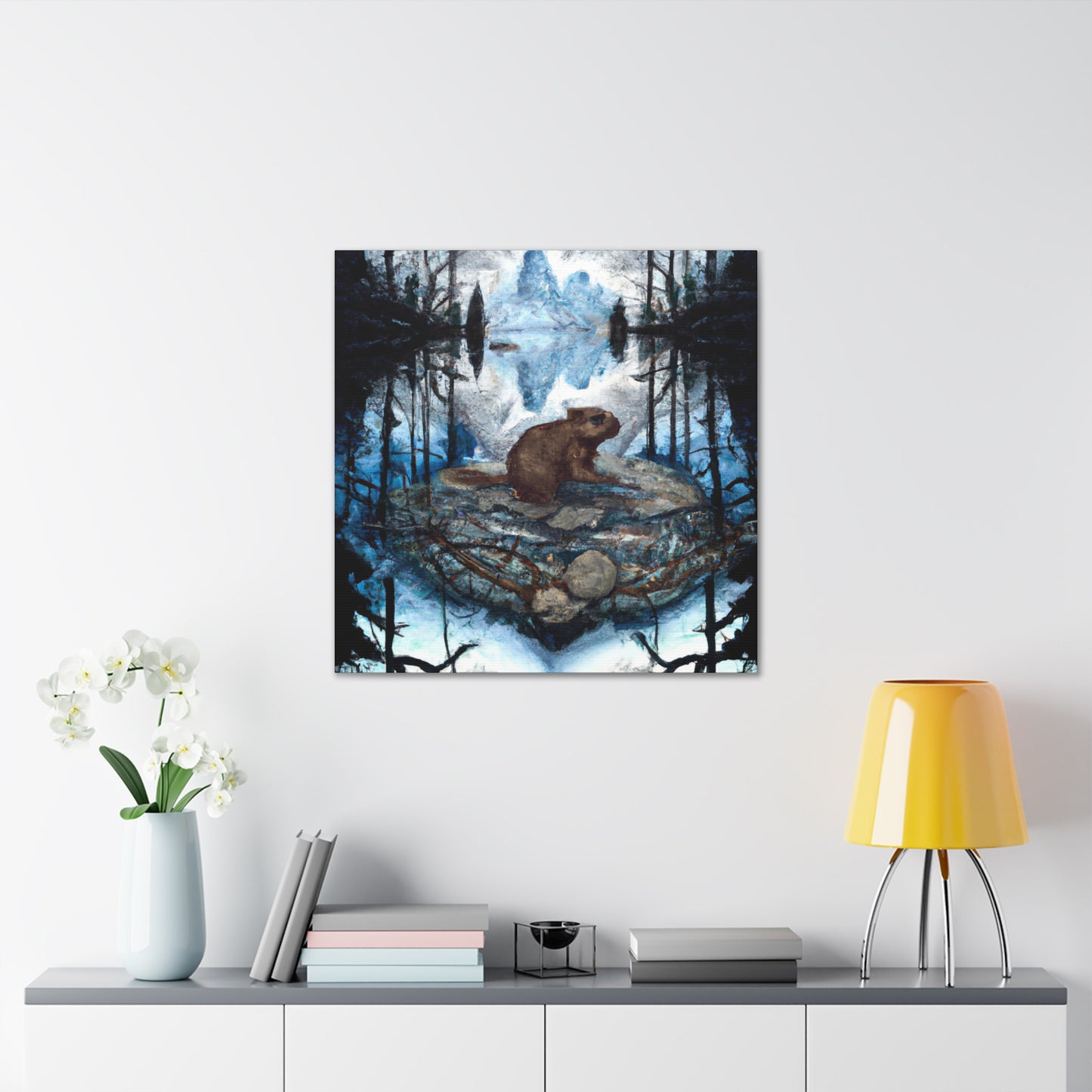 Beaver in Majesty. - Canvas