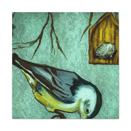 "White Nuthatch Surreality" - Canvas