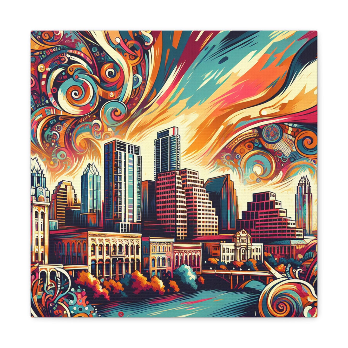 "Colorful Austin Landscapes" - Canvas