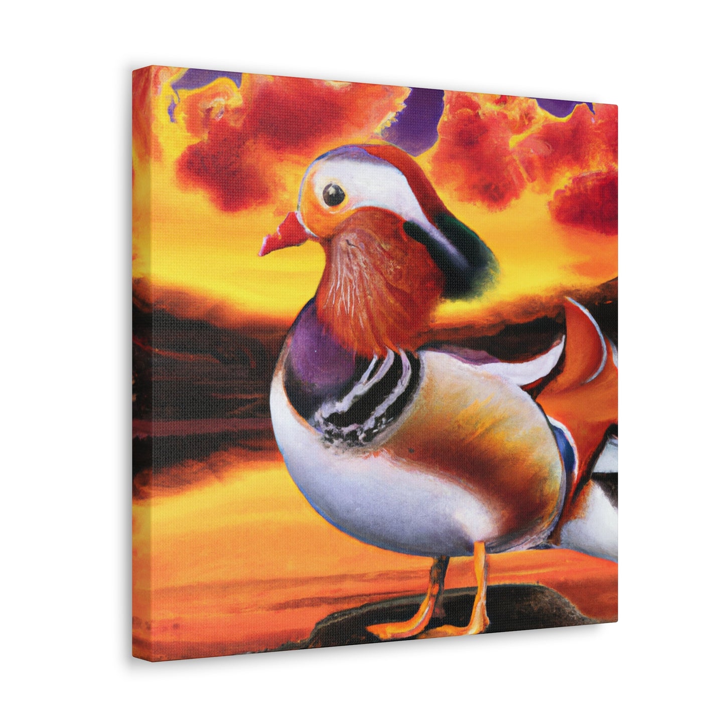 Mandarin Duck Surreality - Canvas