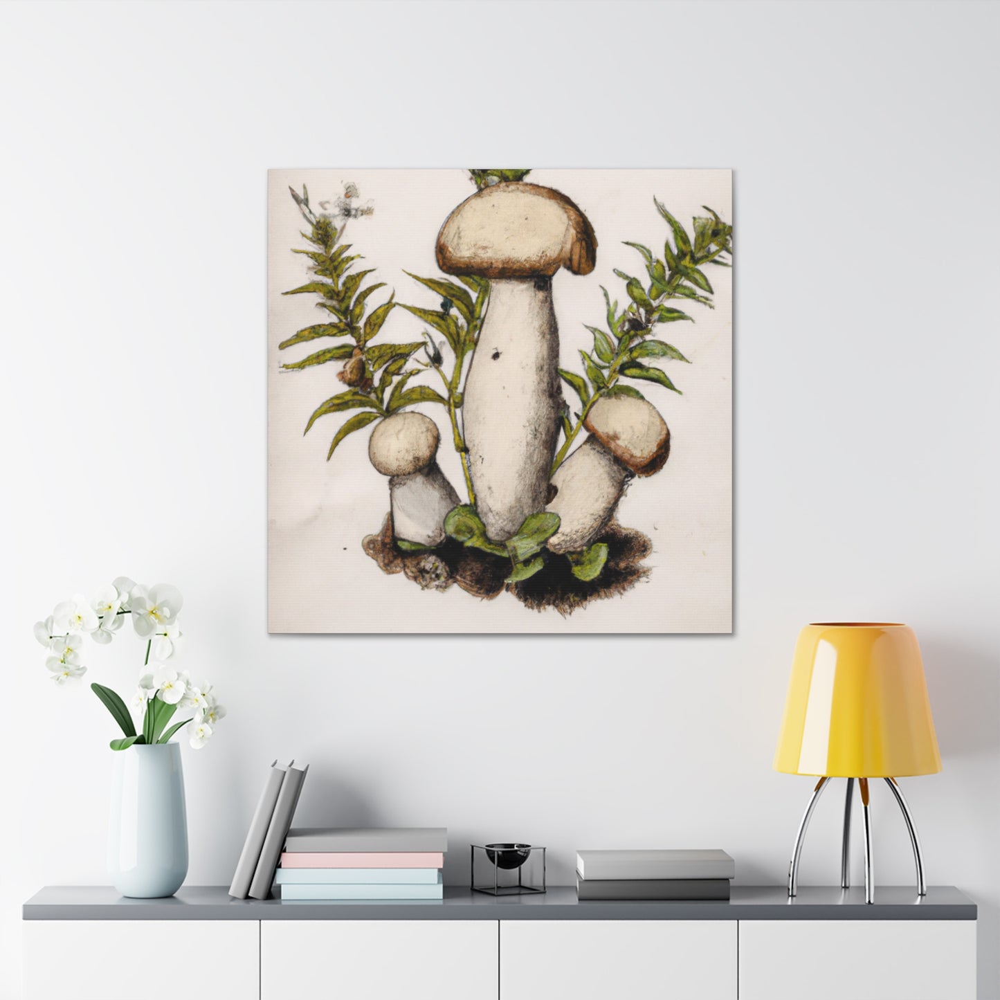 Majestic Porcini Feast - Canvas