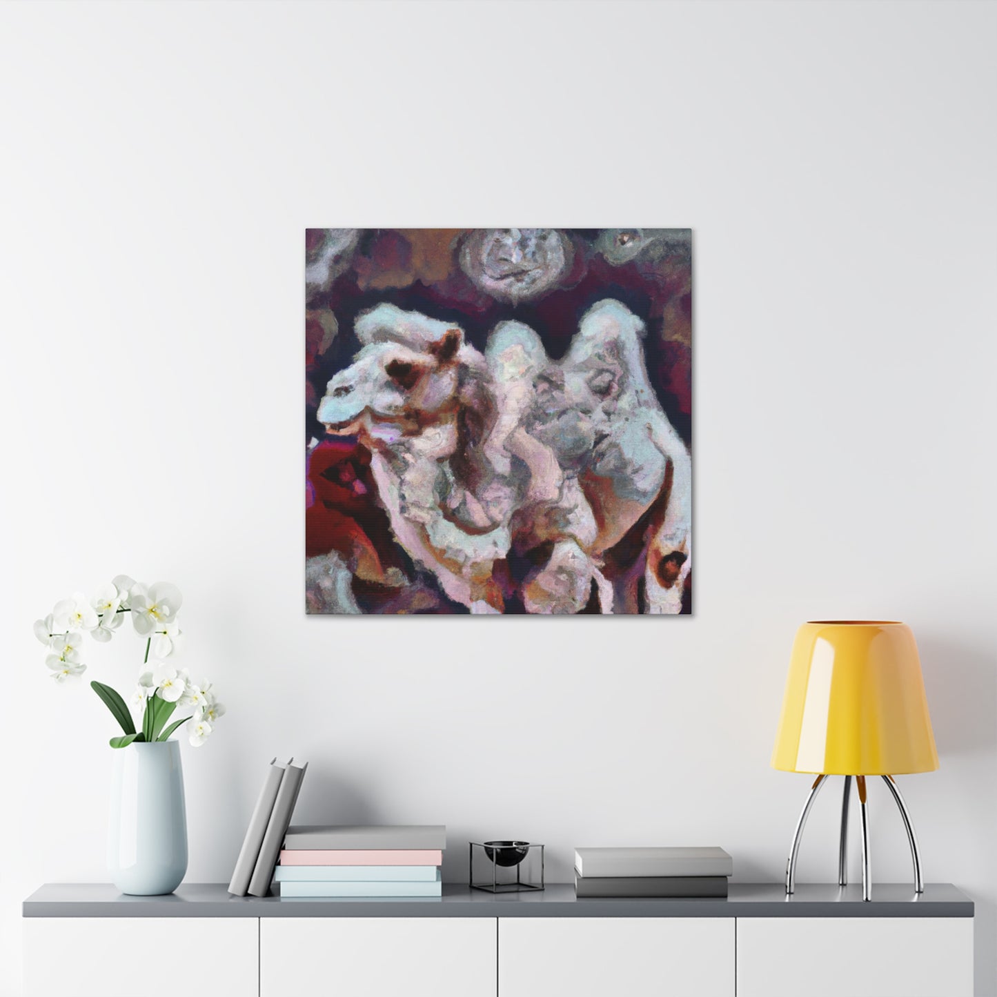 "Bactrian Camel Dreamscape" - Canvas