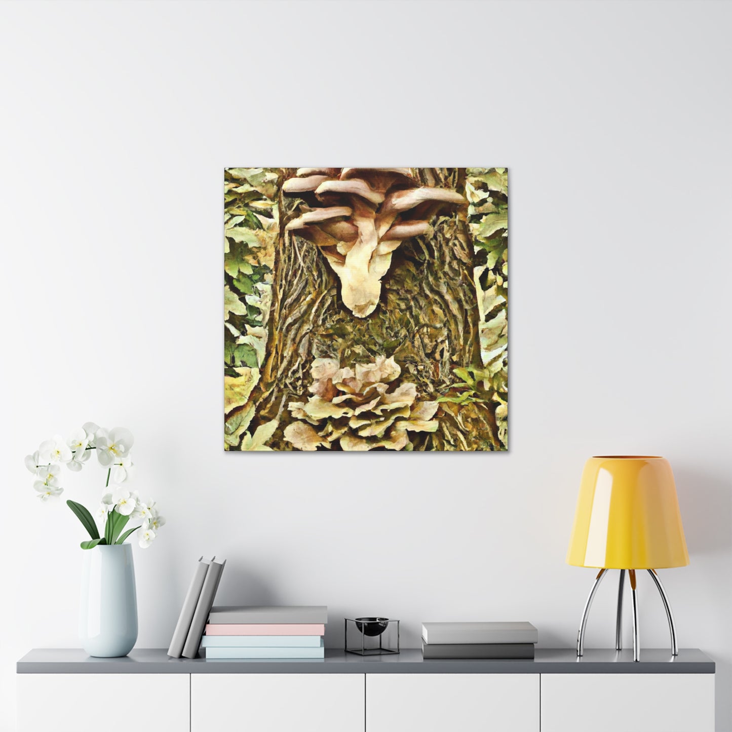 Mushroom Abundance Painting - Canvas