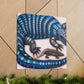 "Blue-tongued Skink Rendering" - Canvas