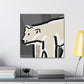 Polar Bear Reflection visual - Canvas