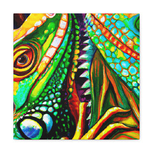 Iguanas In HWilleries - Canvas