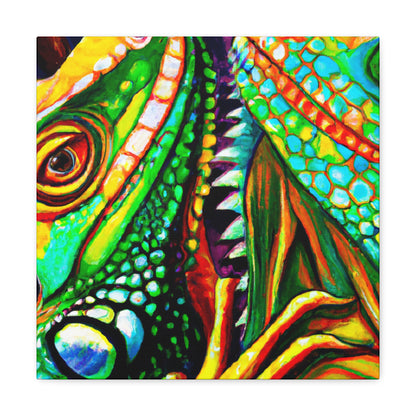 Iguanas In HWilleries - Canvas