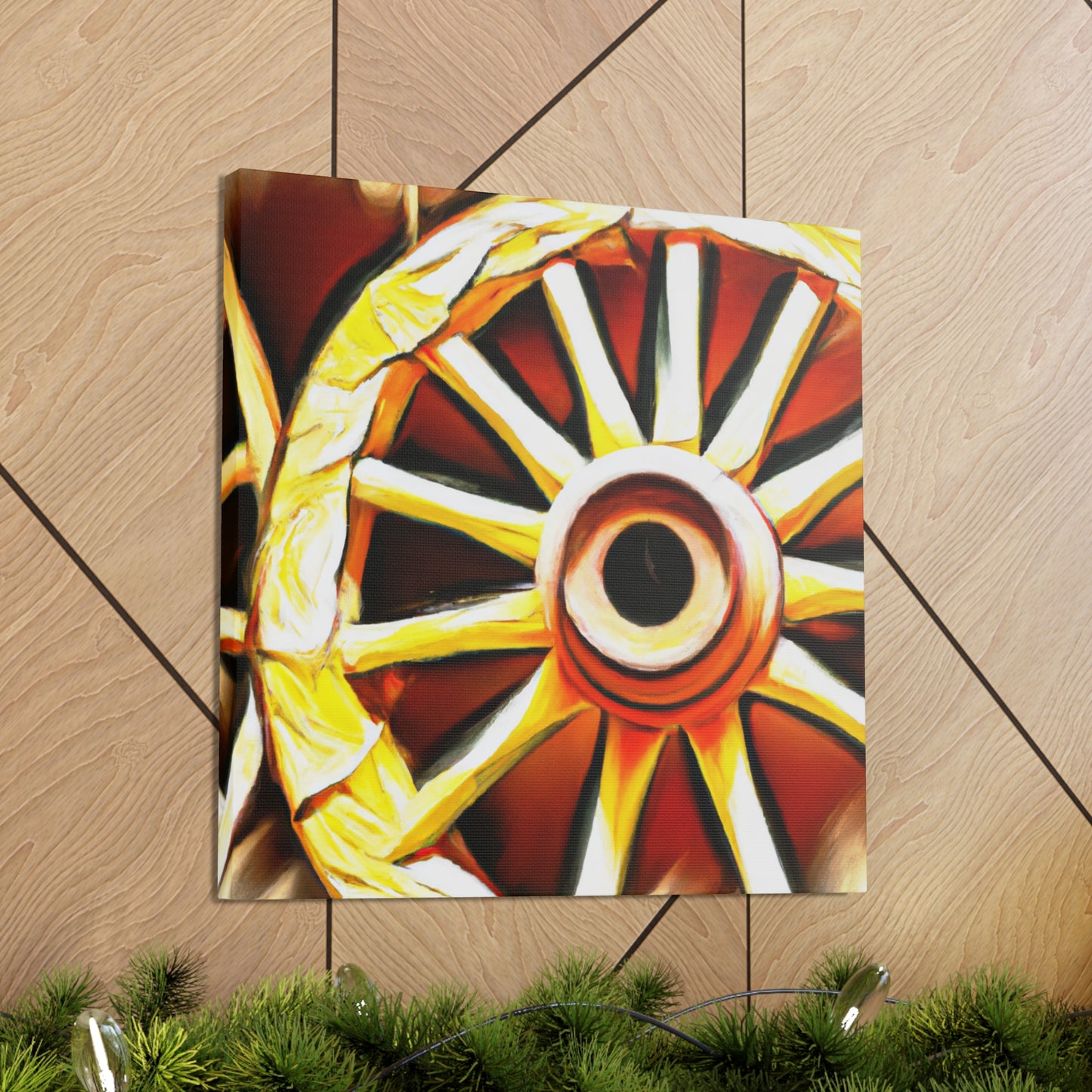 "Wheels of Folklore" - Canvas