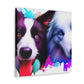 Border Collie Portrait - Canvas