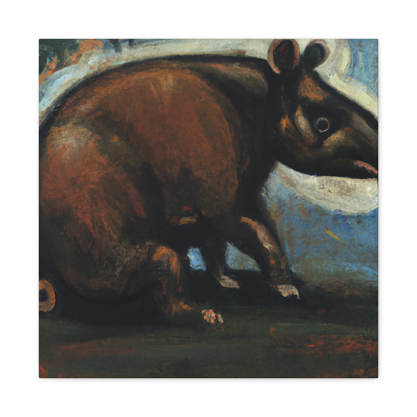 Malayan Tapir Painting - Canvas