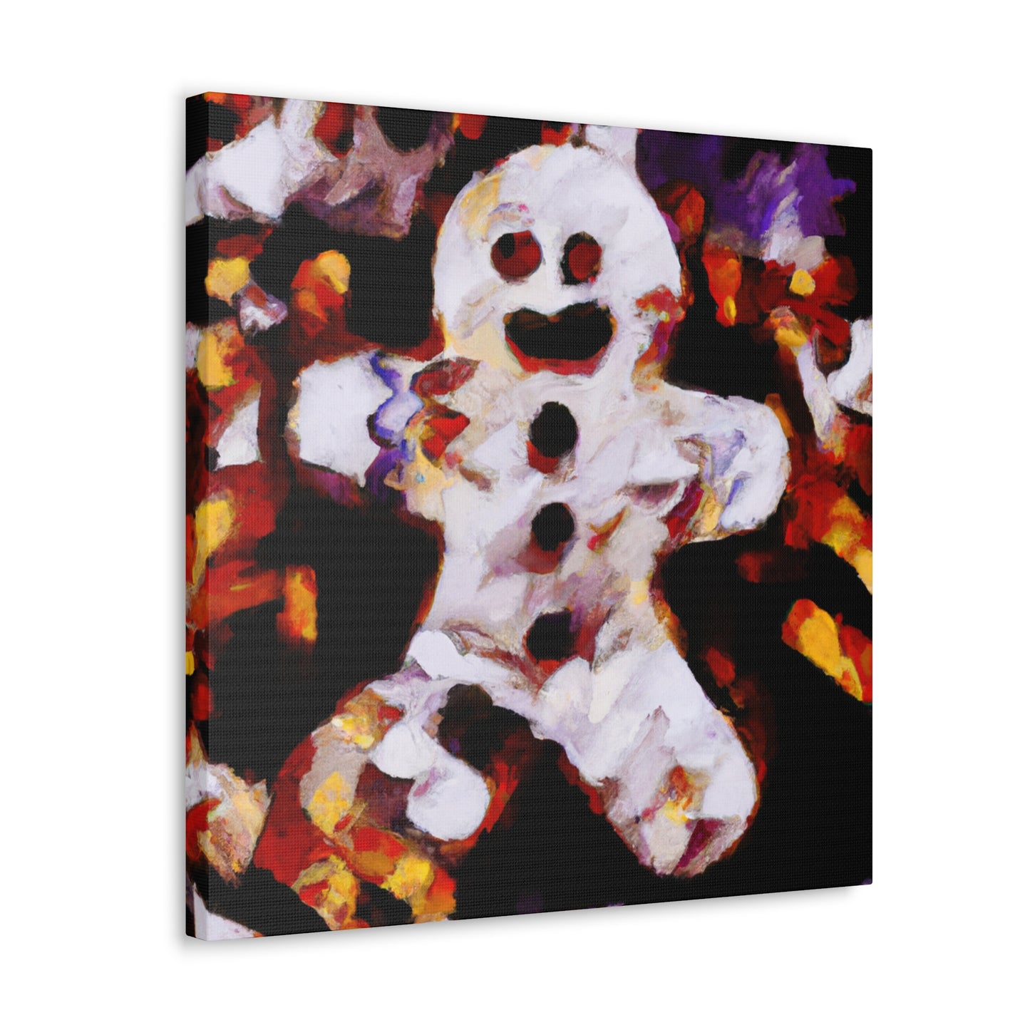 "Gingerbread Man Abstracted" - Canvas