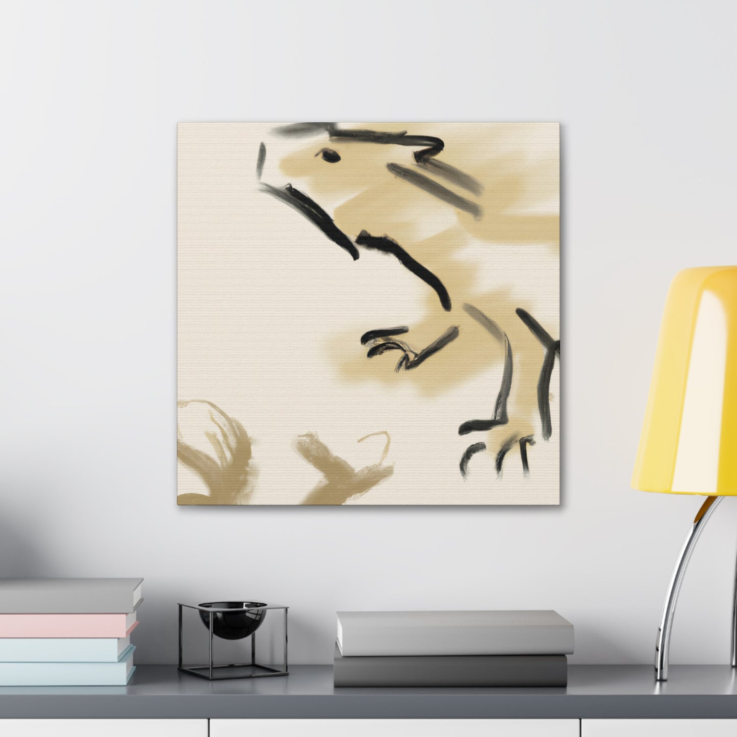 Iguana Tango Abstract - Canvas