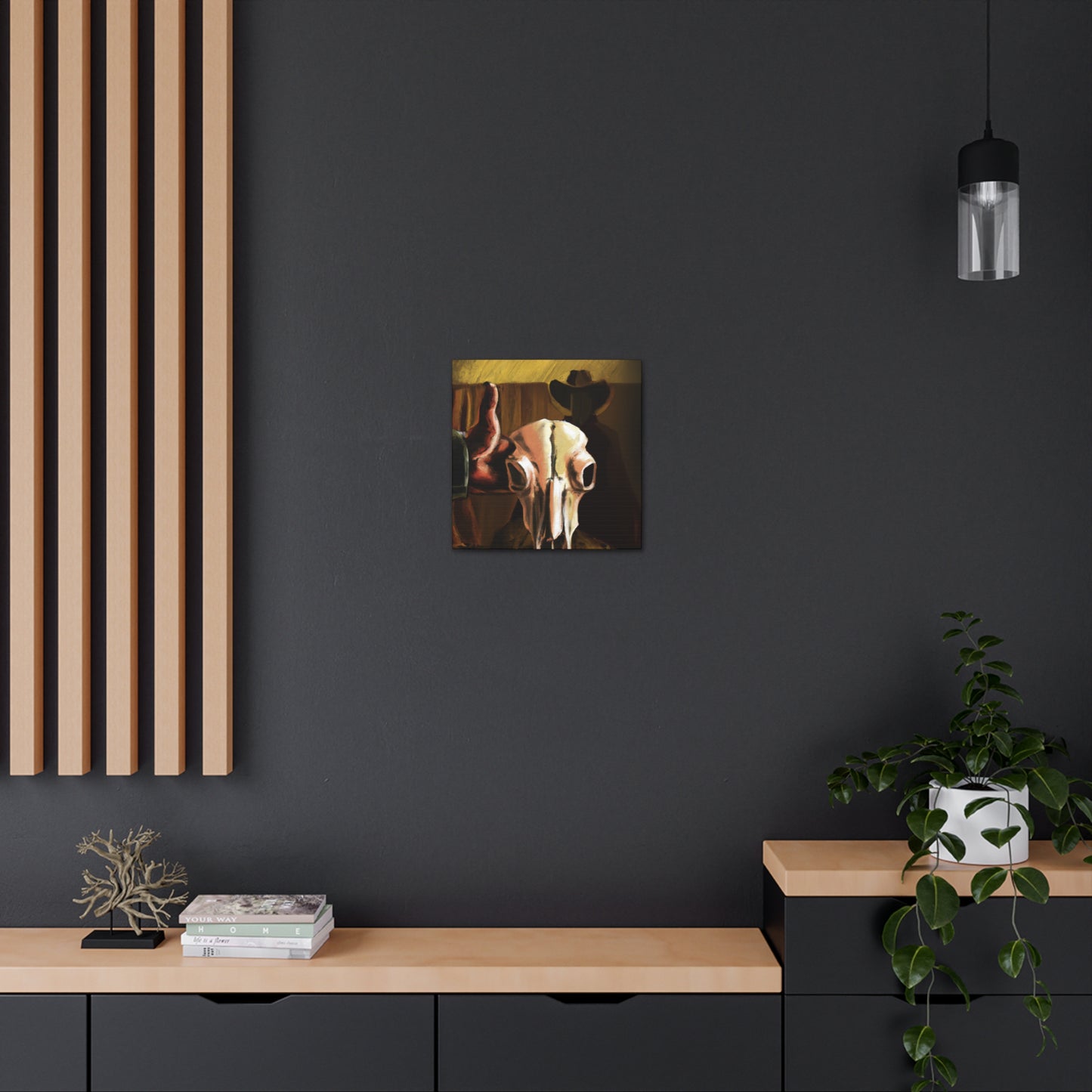 Cow Skull Apollo Dream - Canvas