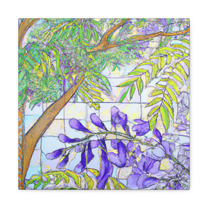 "Jacaranda in Moonlight" - Canvas