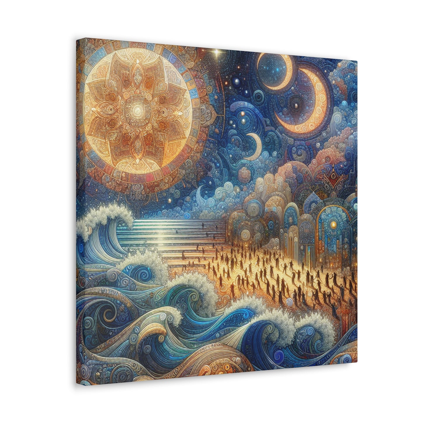 "Luminous Nocturnal Soiree" - Canvas