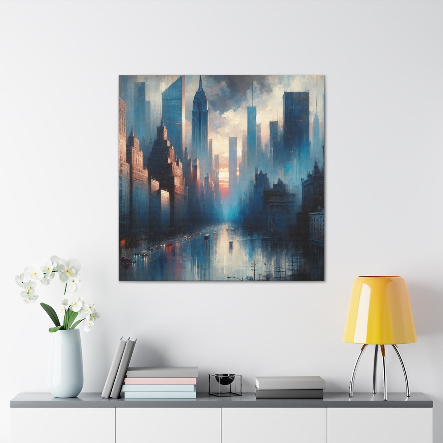 "Gilded Metropolis Majesty" - Canvas