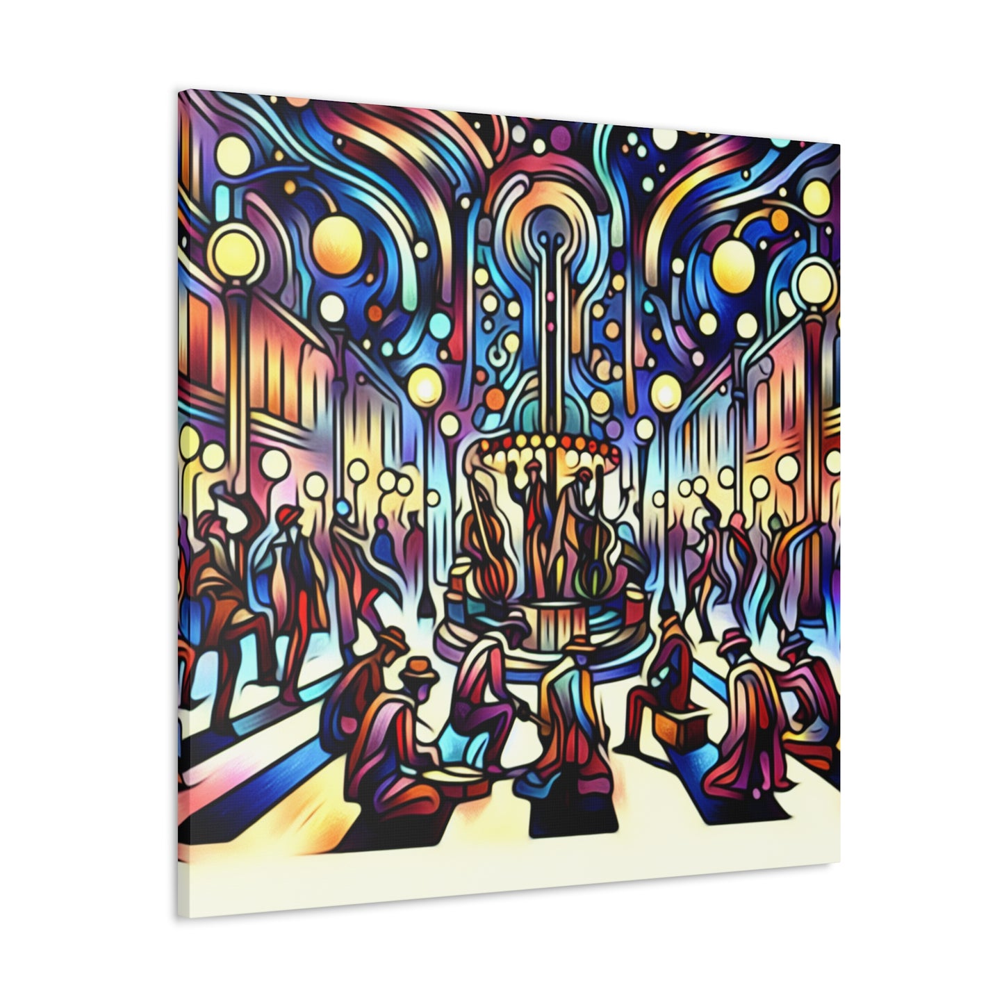 Enchanting Street Musicians - Canvas