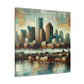 "Harbor Hues of Boston" - Canvas