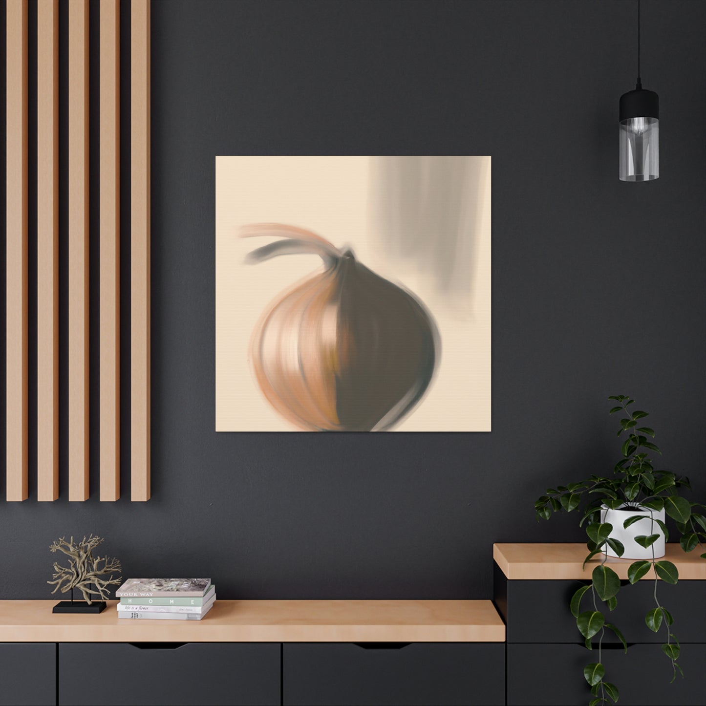 Onion Reflection Ablaze - Canvas