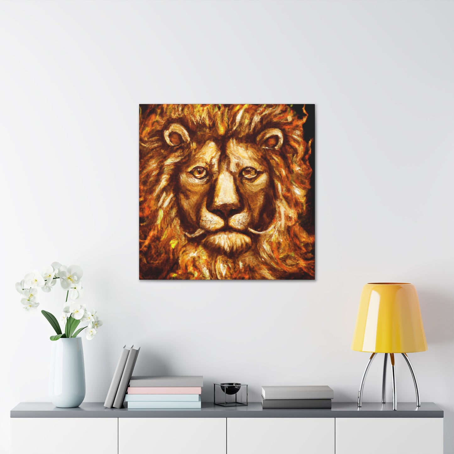 Lion's Baroque Regalia - Canvas