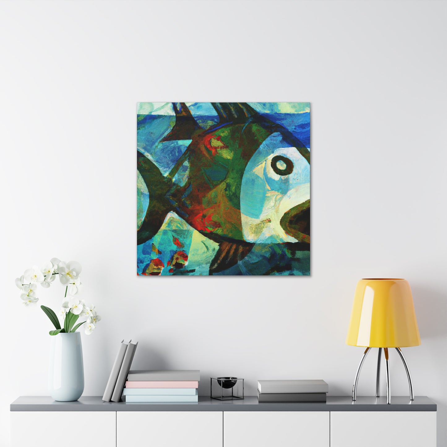 Fish in an Ocean - Canvas