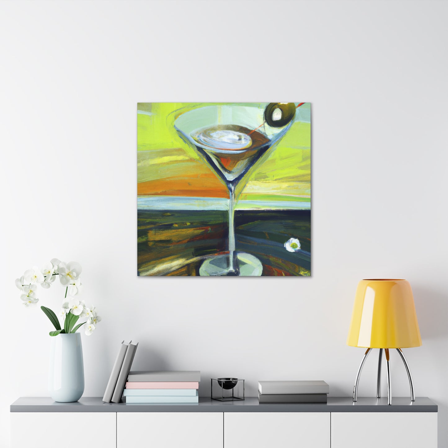 Martini Landscape Splendor - Canvas