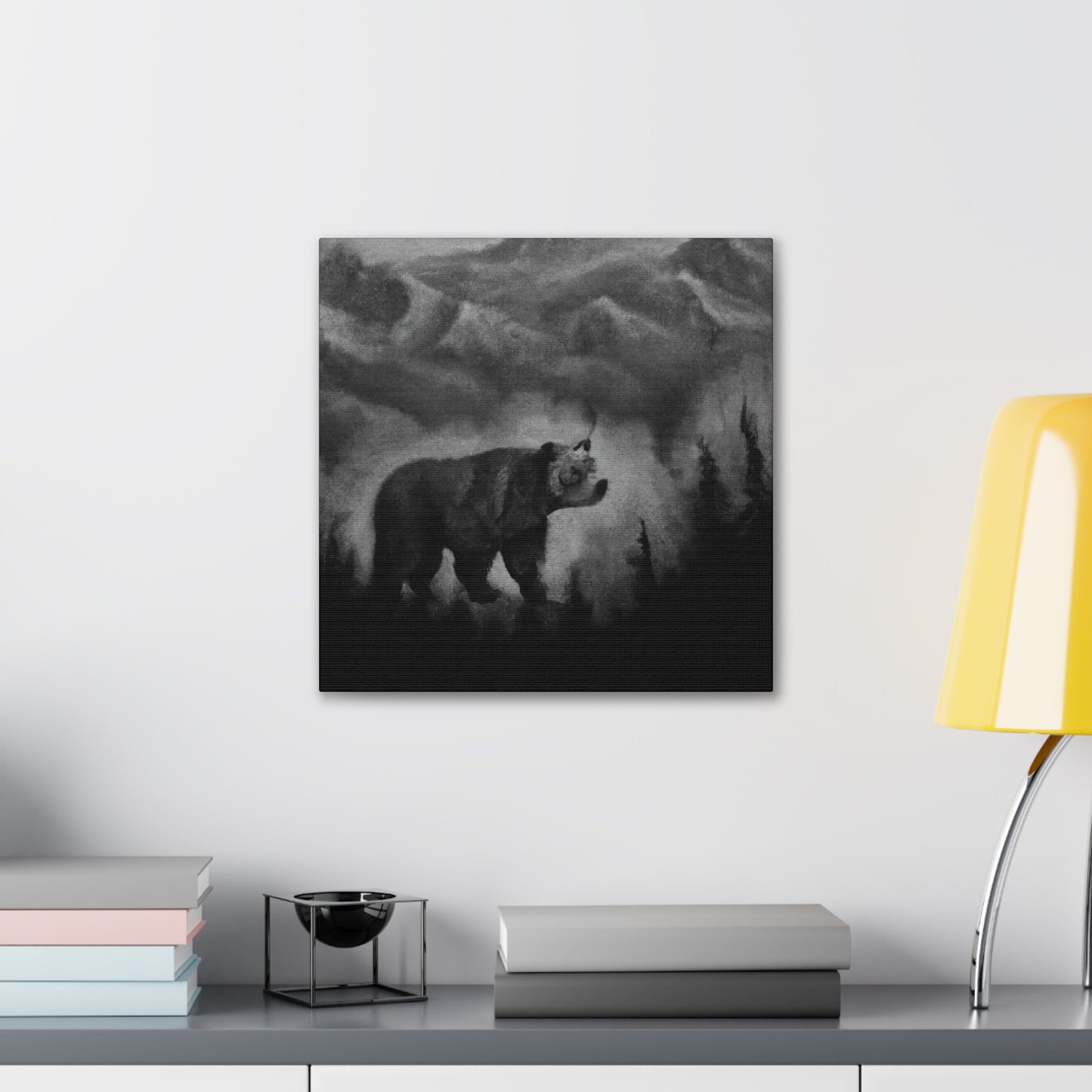 The Bear's Regal Pose - Canvas