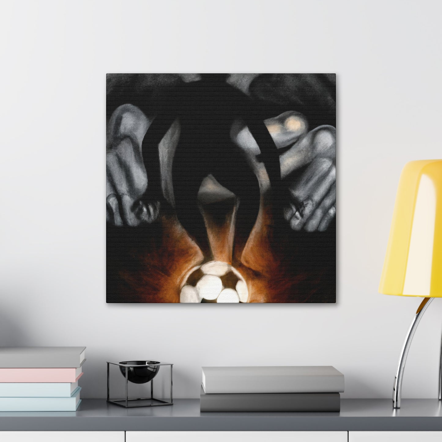 Football in Mirrors - Canvas