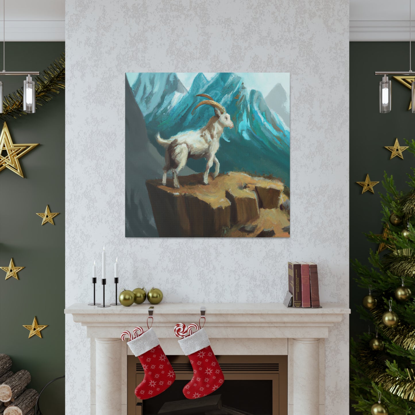 Mountain Goat Dreamscape - Canvas