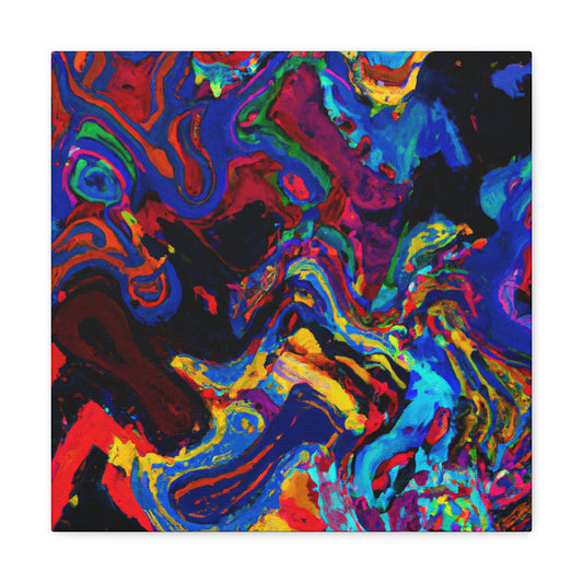 Midnight Abstract Symphony - Canvas