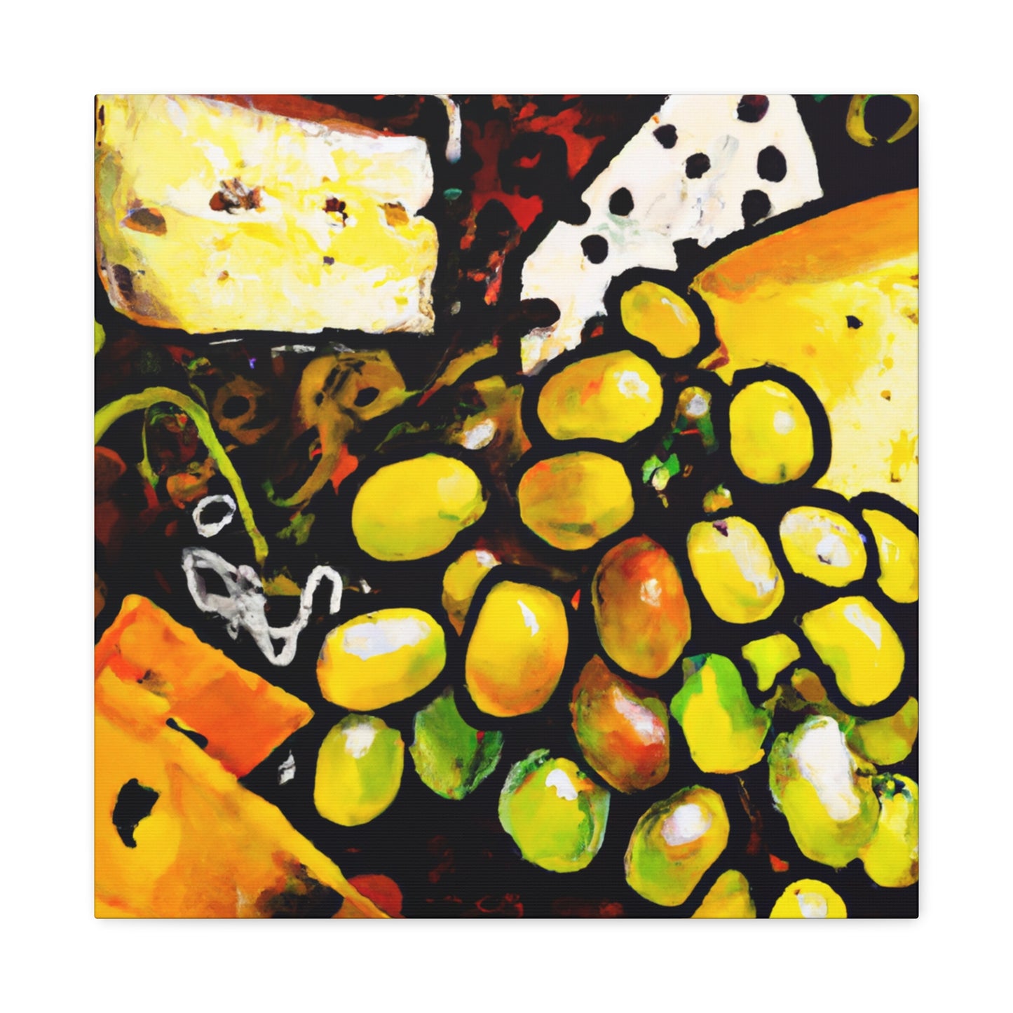 "Cheese and Grapes Melody" - Canvas