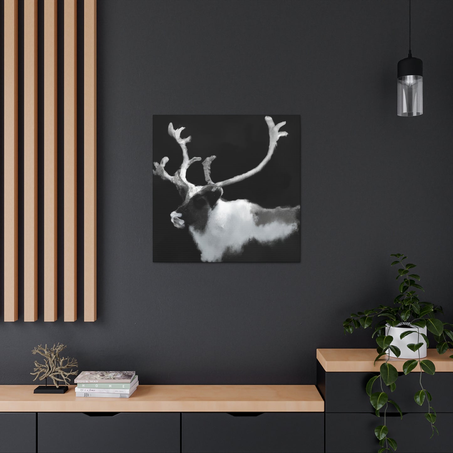 Reindeer in Realism - Canvas