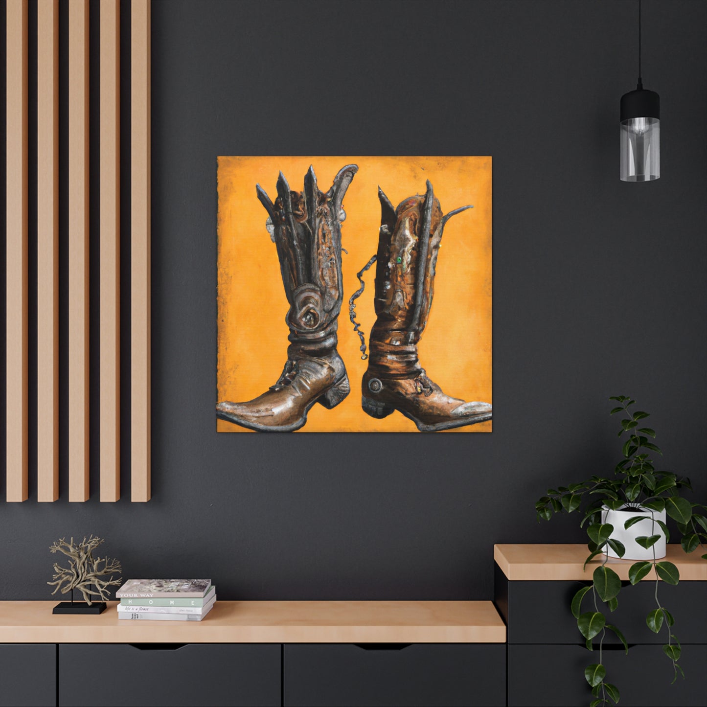 "Boots of Brass and Steel" - Canvas