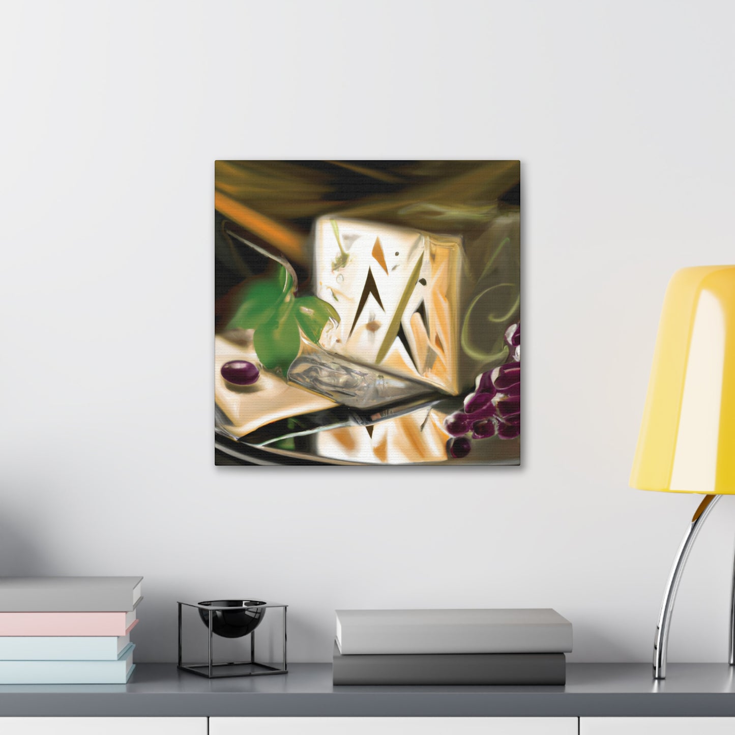 "Cheese and Grapes Delight" - Canvas