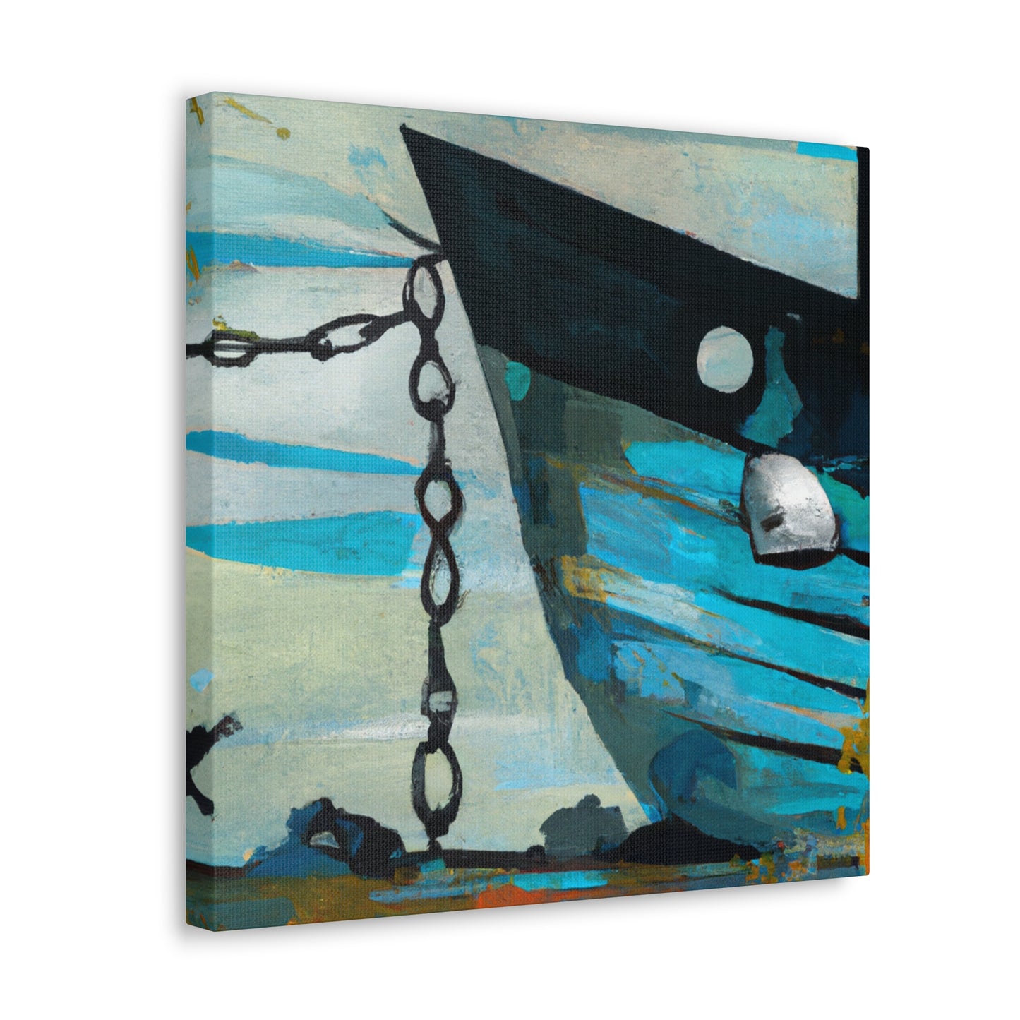 Fishing Boats At Sea - Canvas