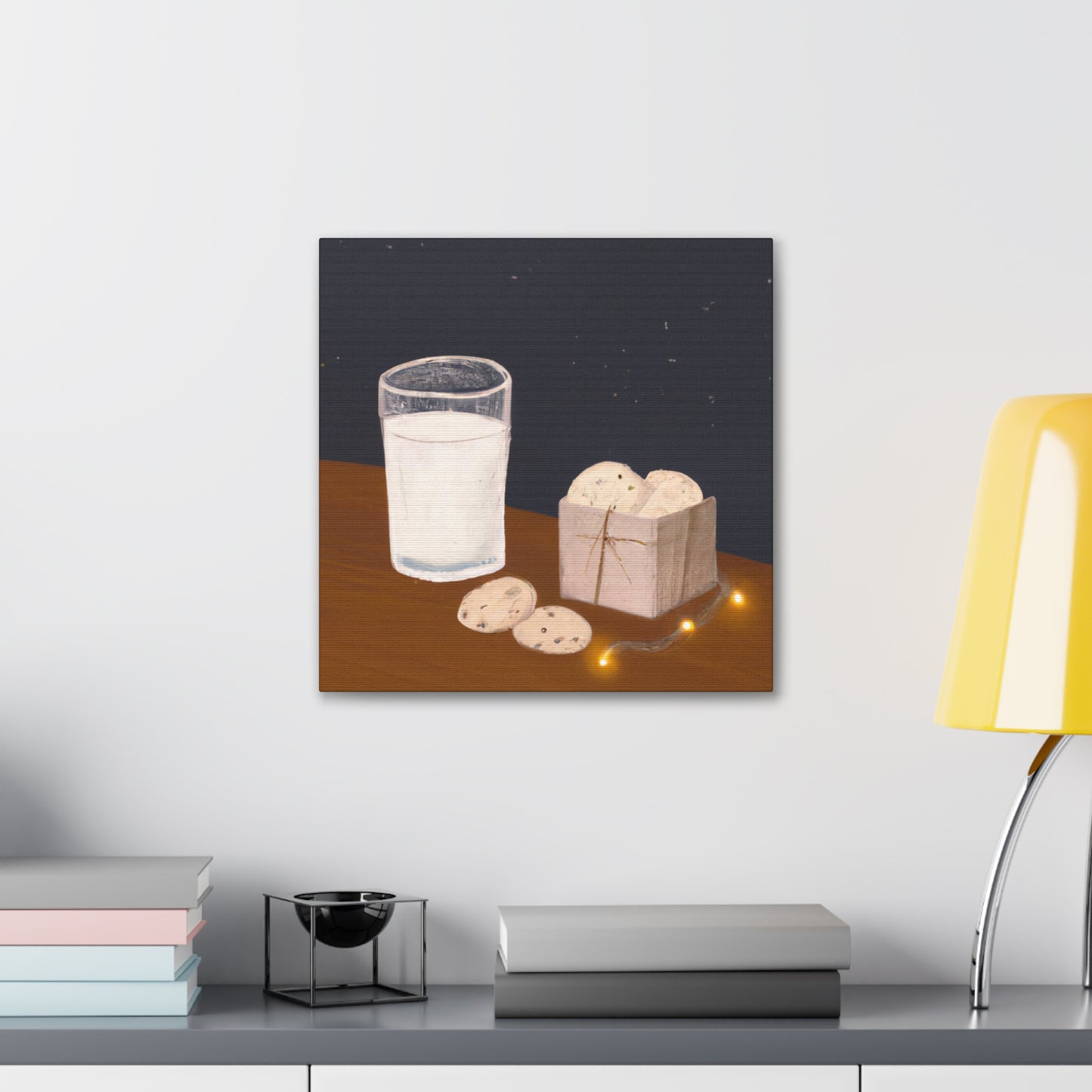 "Milk and Cookie Delight" - Canvas