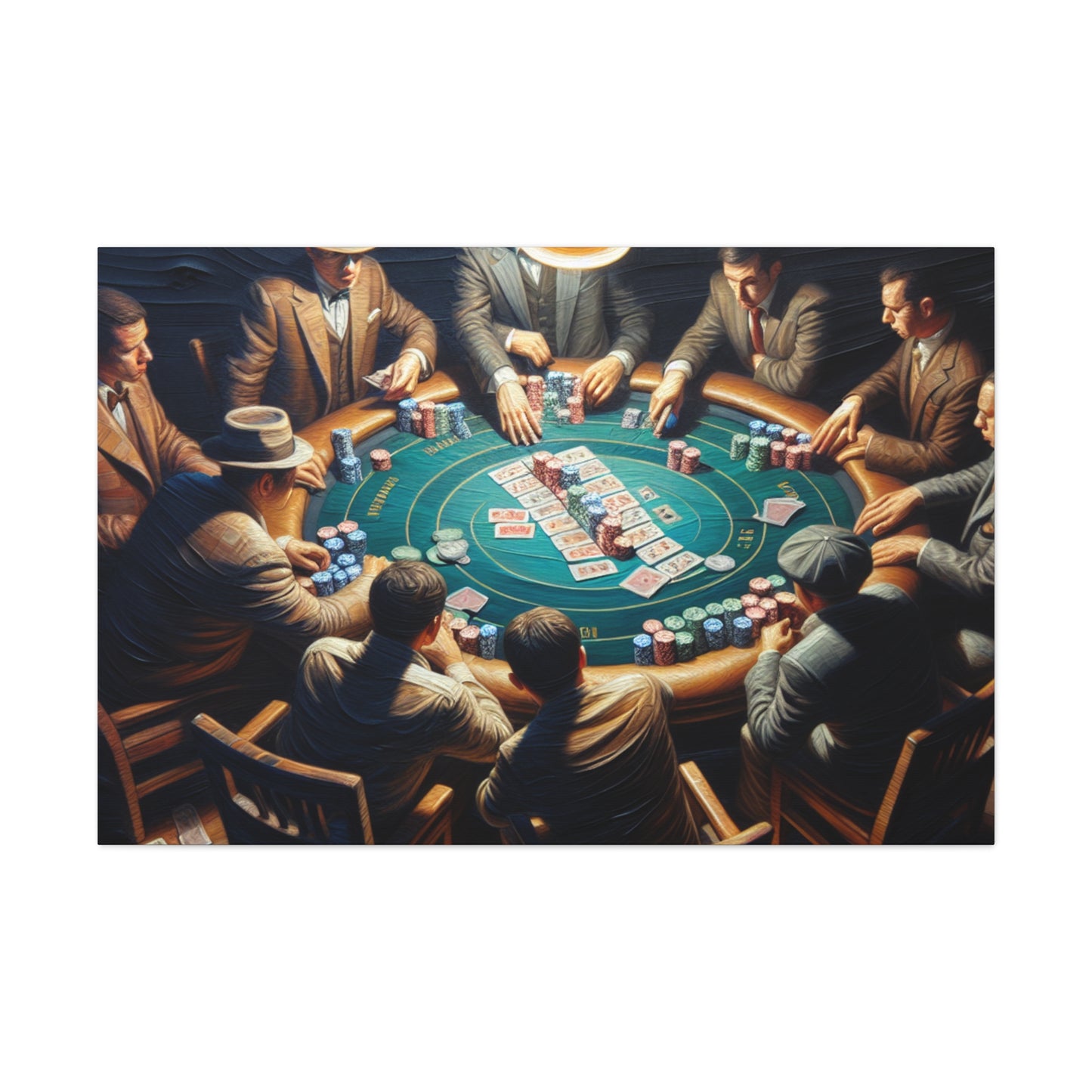 "The High-Stakes Gamble" - Canvas