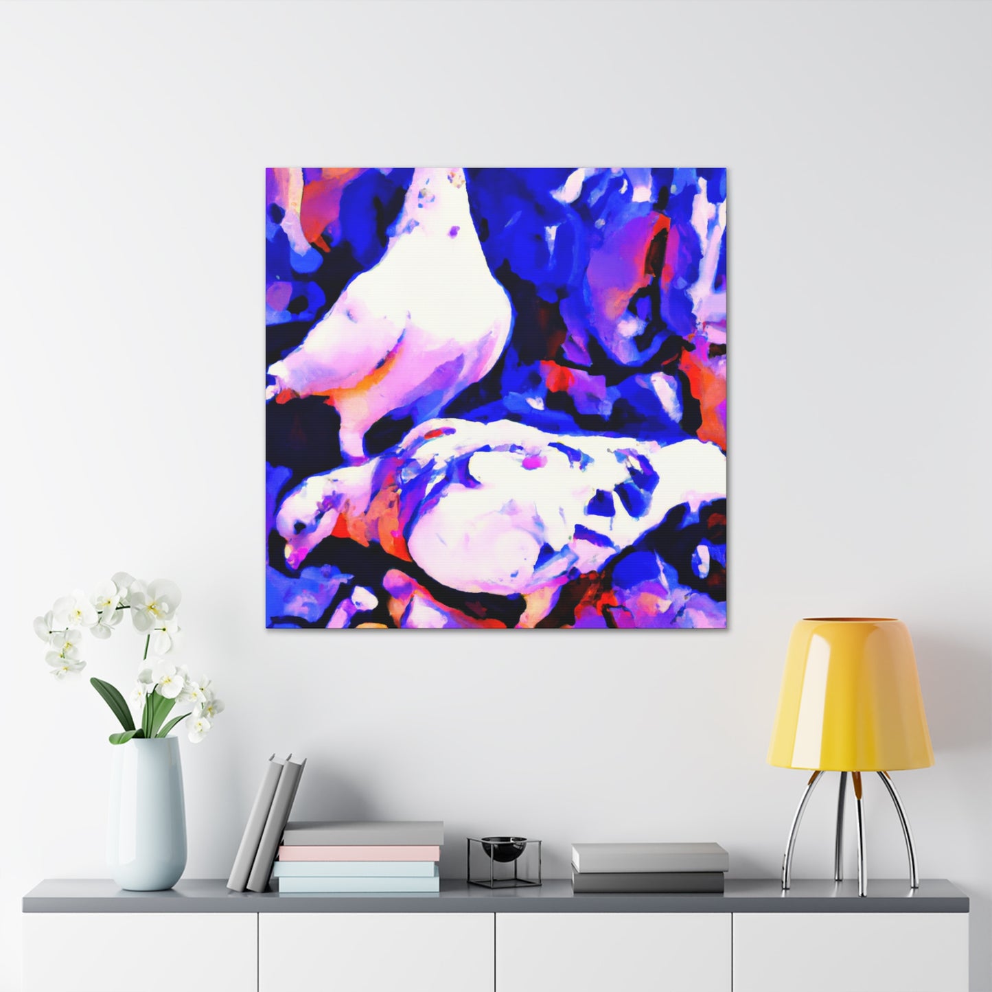 Pigeon in Abstraction - Canvas