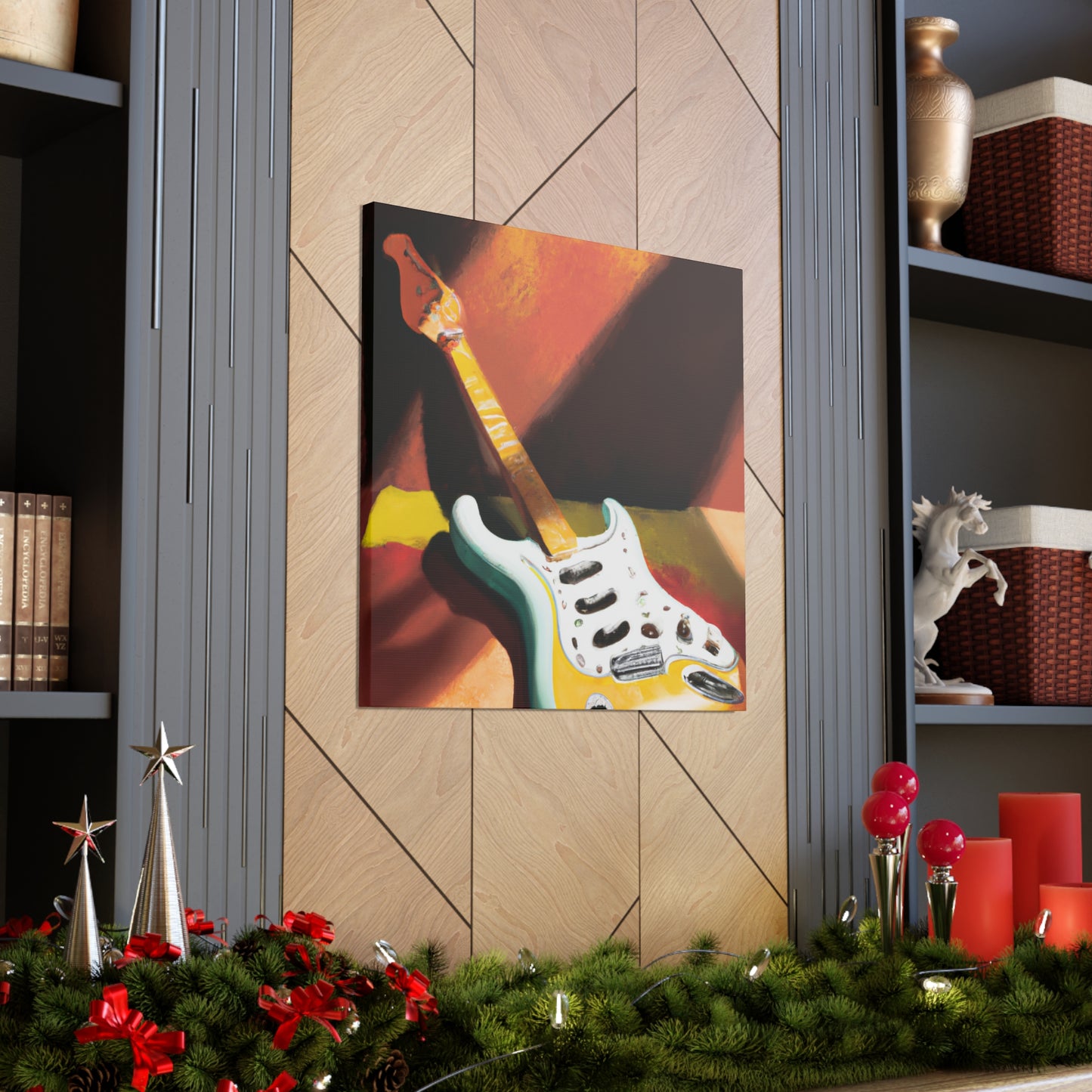 "Fender's Jazz Deco" - Canvas