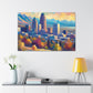 "Vibrant Urban Monoliths" - Canvas