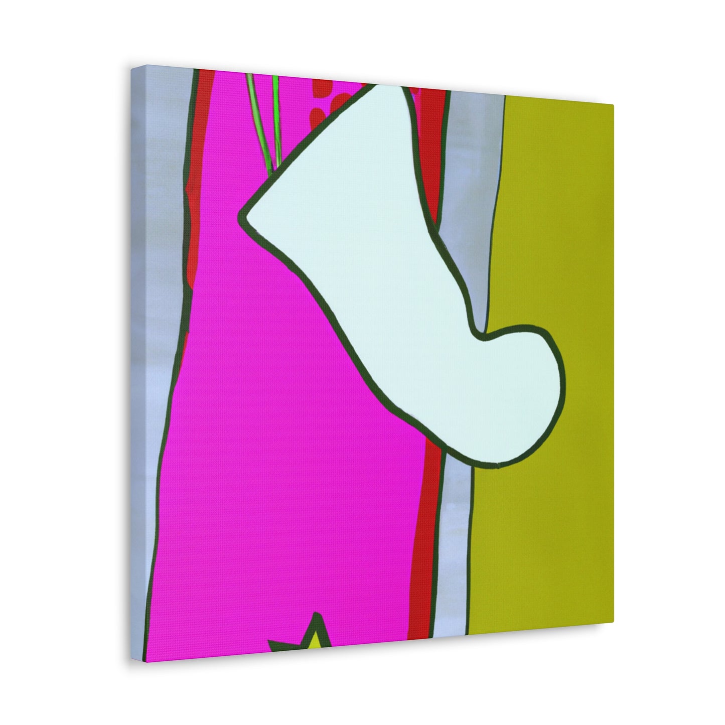 "Stockings in Neon Colors" - Canvas