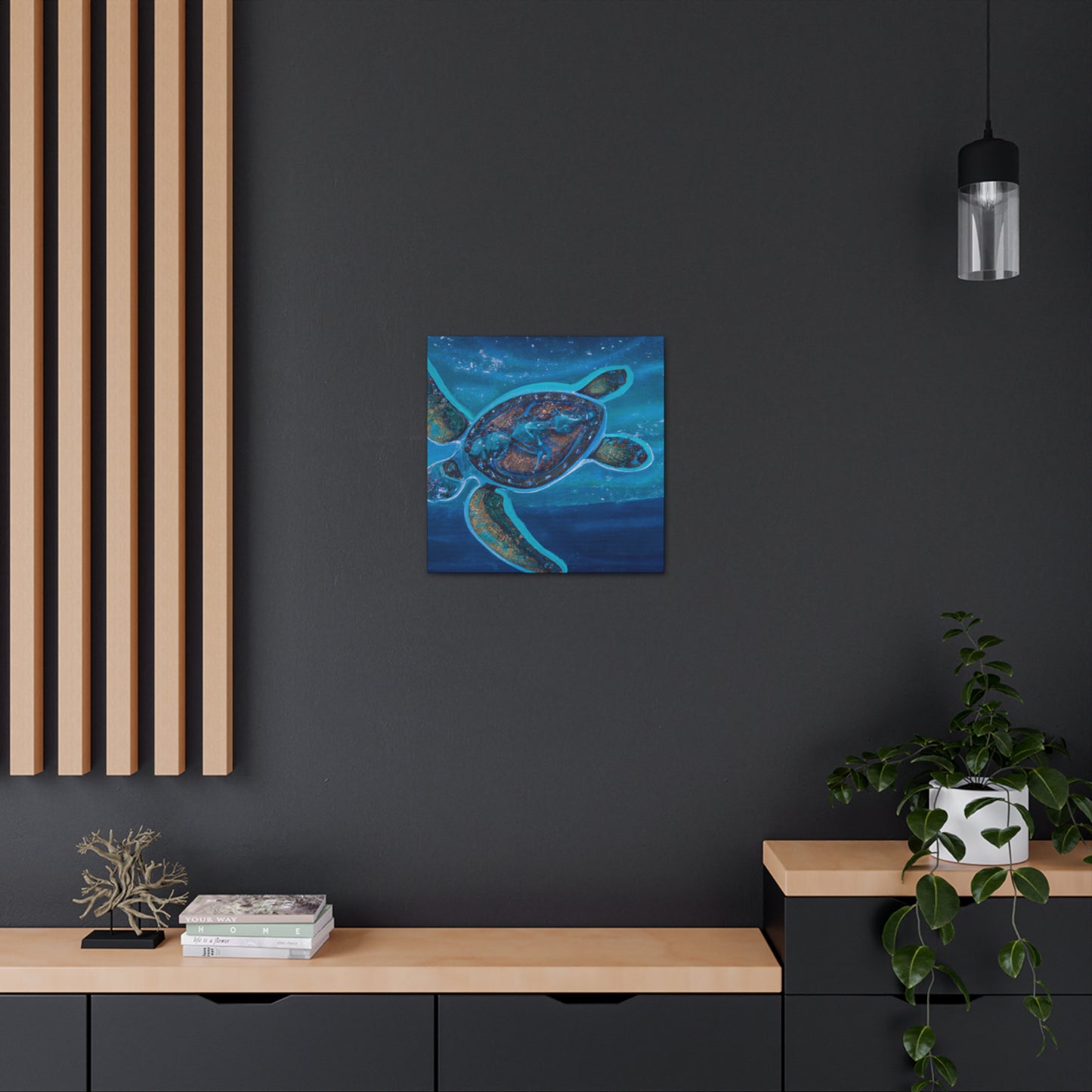 "Sea Turtle Awakening" - Canvas