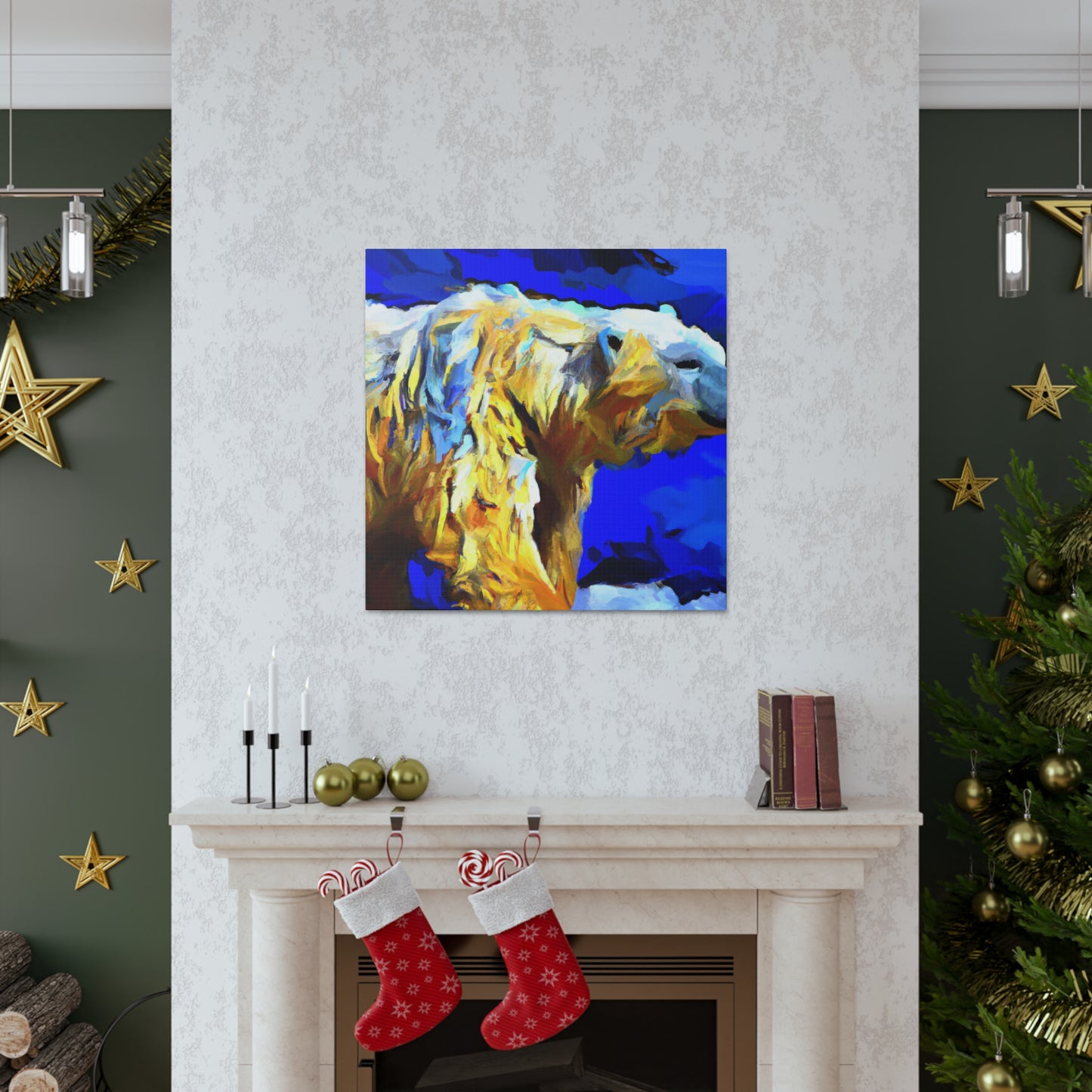 Polar Bear in Hues - Canvas