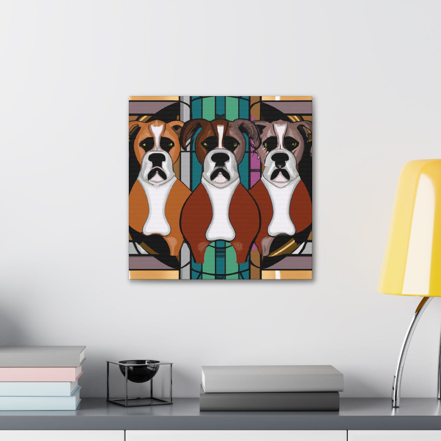 "Boxer's Bold Brilliance" - Canvas