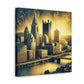 Riverside Steel Reflections - Canvas