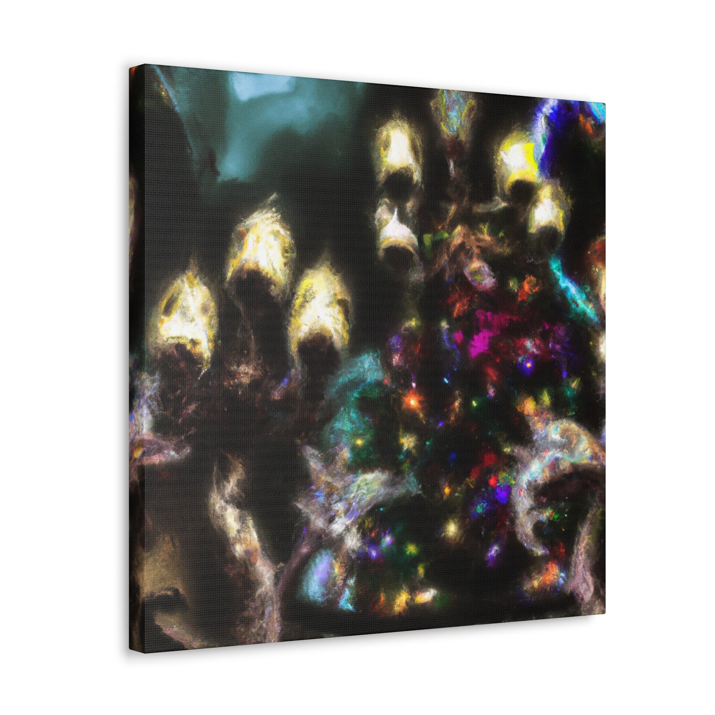 "Christmas Lights Enchantment" - Canvas