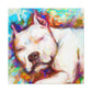 Pitbull in Impressionism - Canvas