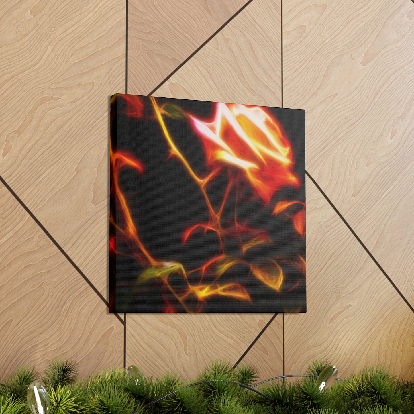 Rose in Vibrant Reds - Canvas